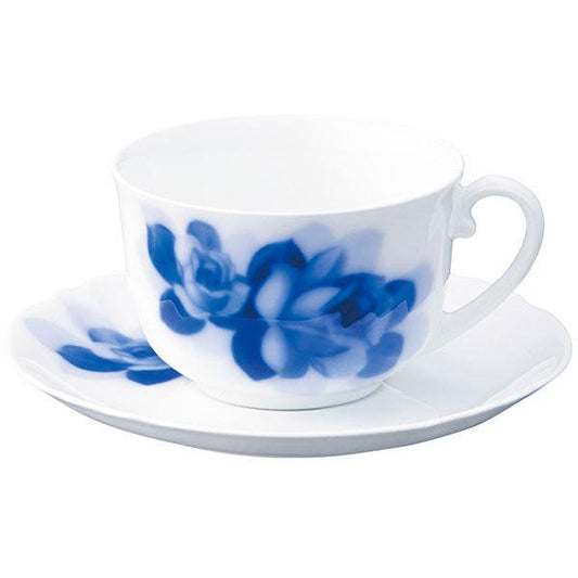 Tableware Cup Okura Touen Blue Rose Janet Morning Bowl