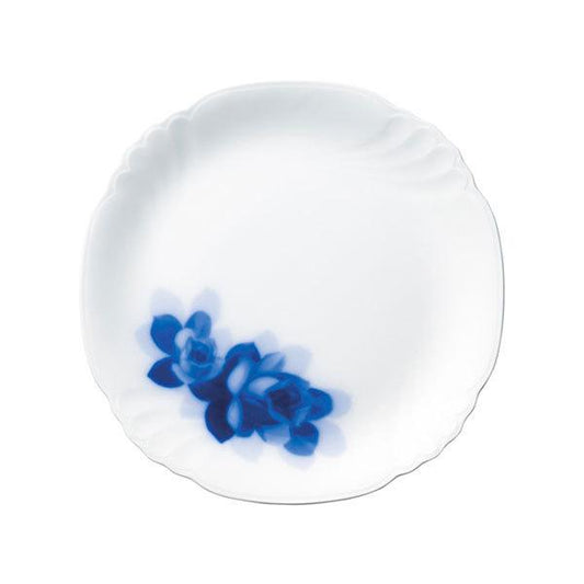 Tableware plate Okura Touen Blue Rose Janet 23cm plate