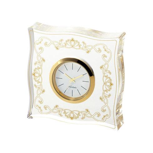 Clock Noritake NORITAKE MAISON COLLECTION "Maison Collection" Hampshire Gold Table Clock (Square) (Made of Acrylic)