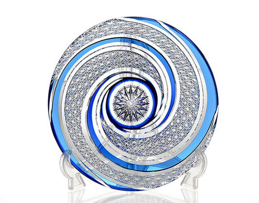 Kagami Crystal Edo Kiriko Ornament Blue D655-2910-CCB