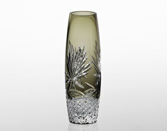 Kagami Crystal Edo Kiriko Vase Black F663-2764-BLK