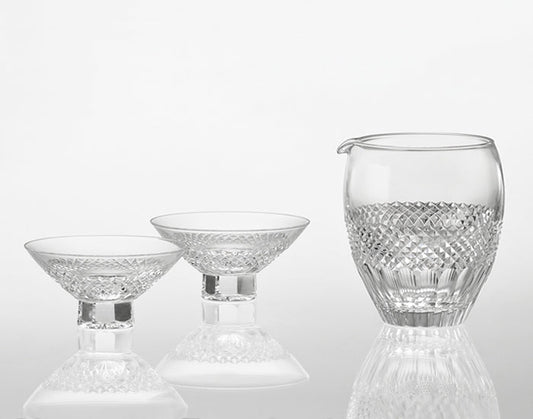 Kagami Crystal Edo Kiriko Glass Clear JPS66-2851