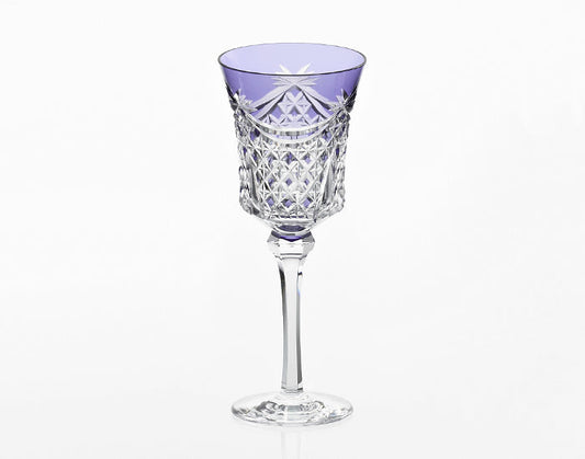 Kagami Crystal Edo Kiriko Glass Purple K3602-2835-CMP