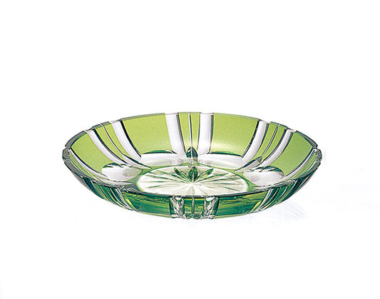 Kagami Crystal Edo Kiriko Bowl Green M565-1908-CGR