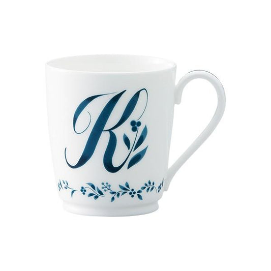 Tableware Mug Noritake NORITAKE Alphabet Mug Collection Initial K