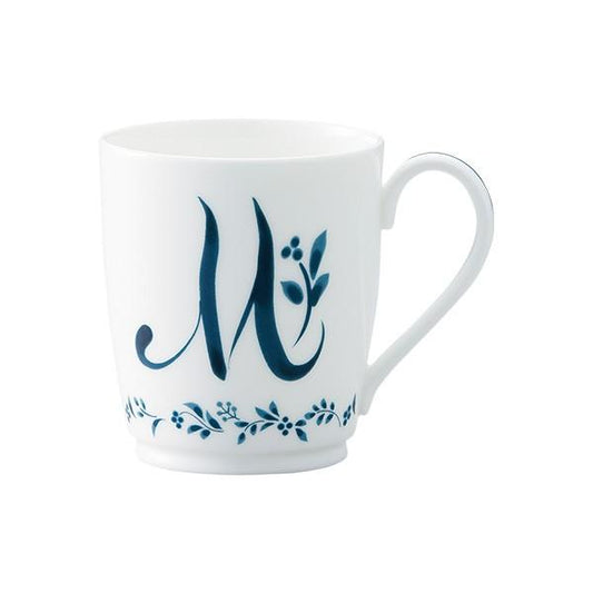 Tableware Mug Noritake NORITAKE Alphabet Mug Collection Initial M