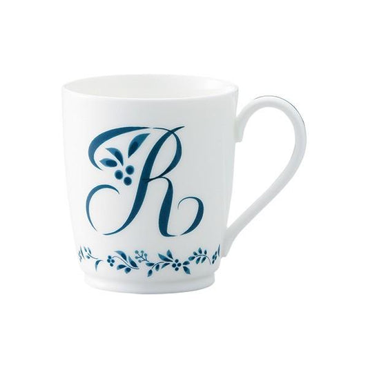 Tableware Mug Noritake NORITAKE Alphabet Mug Collection Initial R