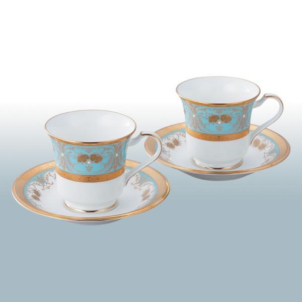 Tableware Cup NORITAKE Georgian Turquoise American Bowl Pair Set