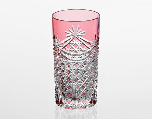 Kagami Crystal Edo Kiriko Glass Red T369-2835-CAU