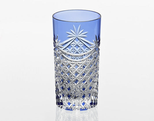 Kagami Crystal Edo Kiriko Glass Blue T369-2835-CCB