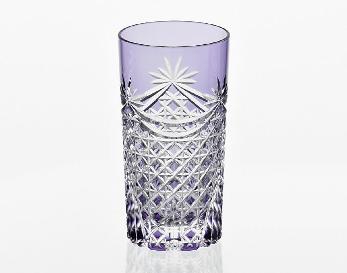 Kagami Crystal Edo Kiriko Glass Purple T369-2835-CMP