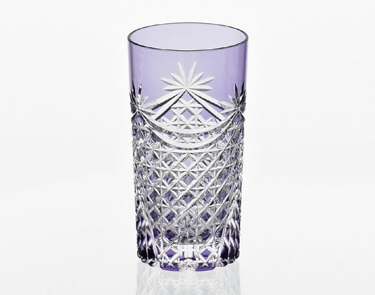 Kagami Crystal Edo Kiriko Glass Purple T369-2835-CMP