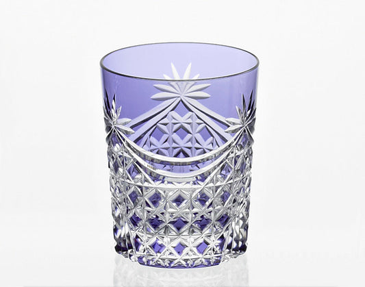 Kagami Crystal Edo Kiriko Glass Purple T370-2835-CMP