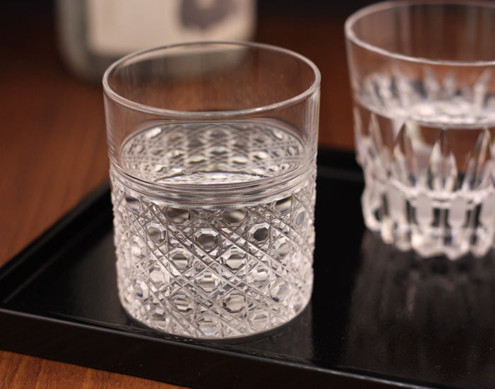 Kagami Crystal Edo Kiriko Glass Clear T483-1