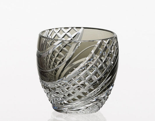 Kagami Crystal Edo Kiriko Glass Black T535-2044-BLK