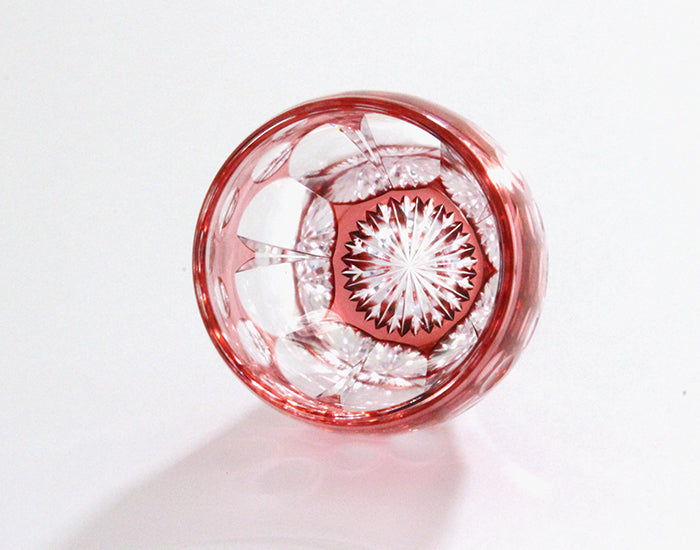 Kagami Crystal Edo Kiriko Glass Red T535-2683-CAU