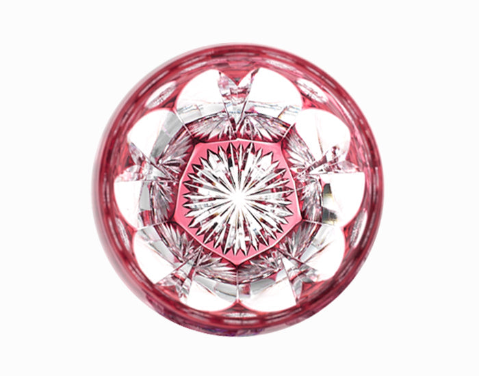 Kagami Crystal Edo Kiriko Glass Red T535-2683-CAU