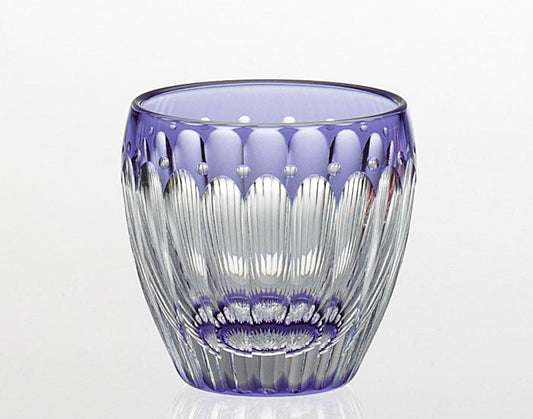 Kagami Crystal Edo Kiriko Glass Purple T535-2685-CMP