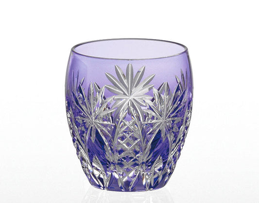 Kagami Crystal Edo Kiriko Glass Purple T727-2668-CMP