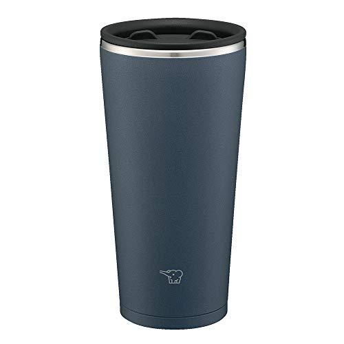 ZOJIRUSHI Stainless Steel Tumbler with Lid, Heat/Cold 0.45L SX-FA45-BM, Slate Black