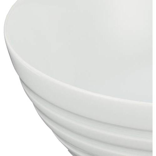 Arita Ware Ultimate Ramen Bowl Fukujugama White Porcelain Spinning Top R0157