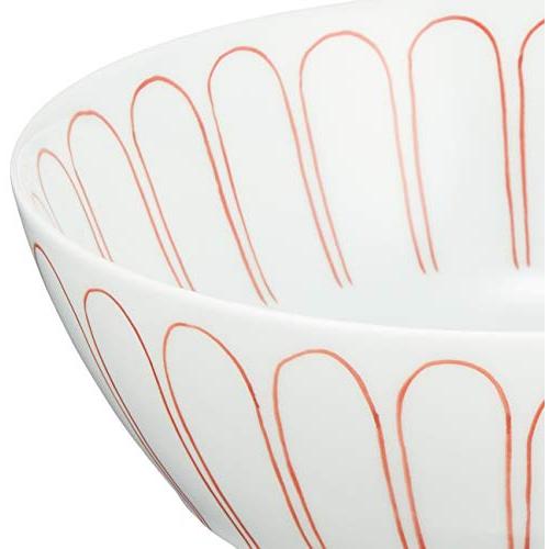 Arita Ware Ultimate Ramen Bowl Shin Kiln Chrysanthemum Pattern (Red) R0224