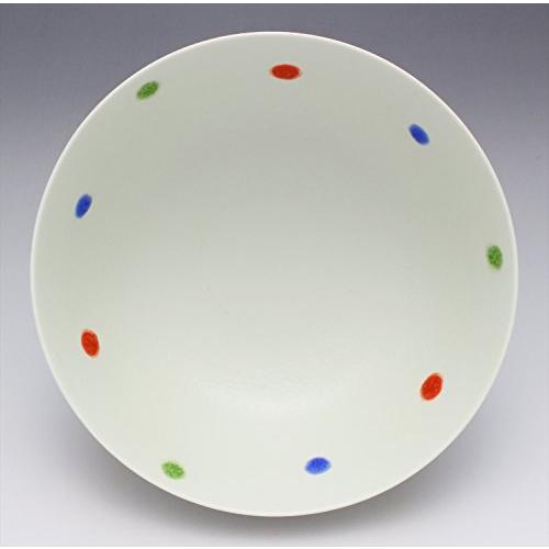 Arita Ware Ultimate Ramen Bowl Harajyu Ceramics Tricolor Polka Dots White R0274