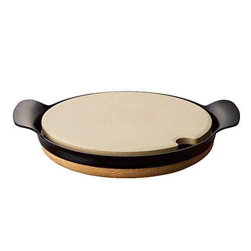 Doshisha Pizza Plate Black Diameter 20Cm Live Crisp Pizza Plate Lcpp-04