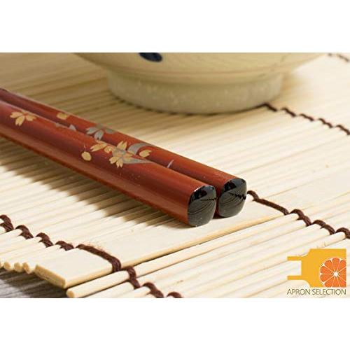 Hashimoto-Kousaku Sikkiten Wajima Urushi Chopsticks Natural Lacquer Setsugetsu Fuuka Evening Cherry Blossom Vermillion Paulownia Box Made in Japan 414359