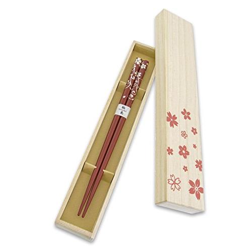 Hashimoto-Kousaku Sikkiten Wajima Urushi Chopsticks Natural Lacquer Setsugetsu Fuuka Karasakura Vermilion Paulownia Box Made in Japan 414410