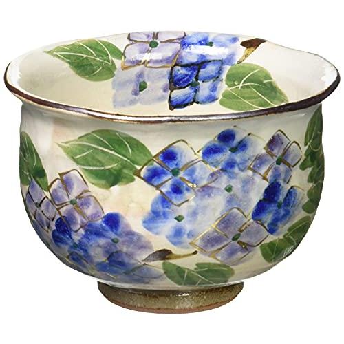 Teacup Cream Flower Hydrangea Kyoto Ware, Kiyomizu Ware