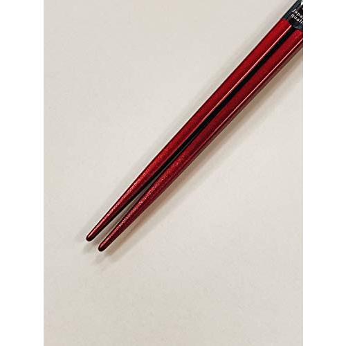 Chopsticks, silver cherry blossom red, unisex size, anti-slip, paulownia box and wrapping included, 60th birthday gift [4]