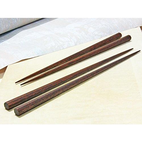 Edo wood chopsticks Iron wood octagonal chopsticks ◆1 set Medium size: 21.5cm