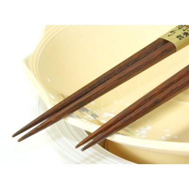 Edo wood chopsticks Iron wood octagonal chopsticks ◆1 set Medium size: 21.5cm