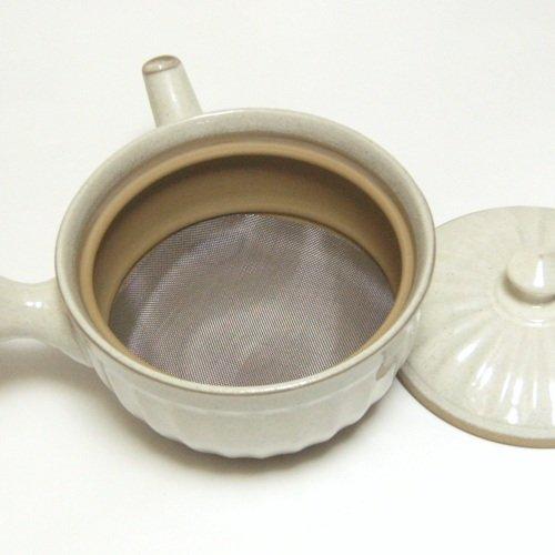 Teapot White Garden Banko Ware