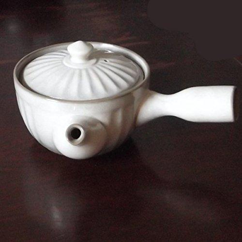 Teapot White Garden Banko Ware