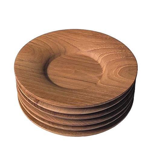 Teacup Wood Set Of 5 Small