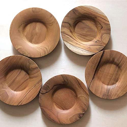 Teacup Wood Set Of 5 Small