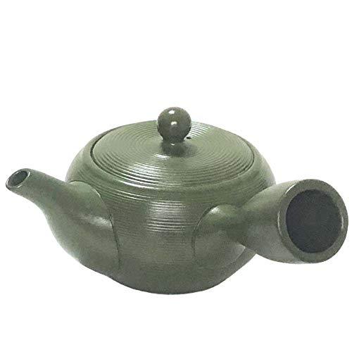 Large Teapot Green Glaze Tokoname Ware