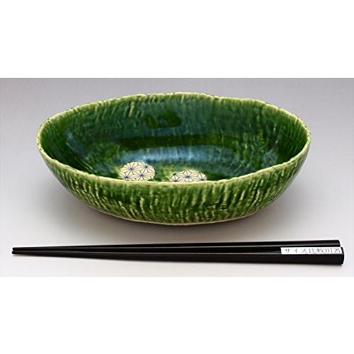 Seto Ware Efu Oval Bowl Oribe Asanoha 027-0019