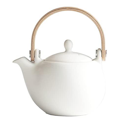 Teapot White Earthenware
