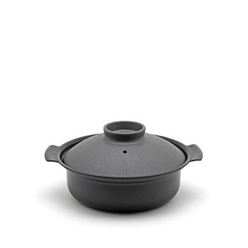 Pressence Tabletop Pot [Ih Donabe] Gray 18Cm Made In Japan Compatible With Ih 118-06362