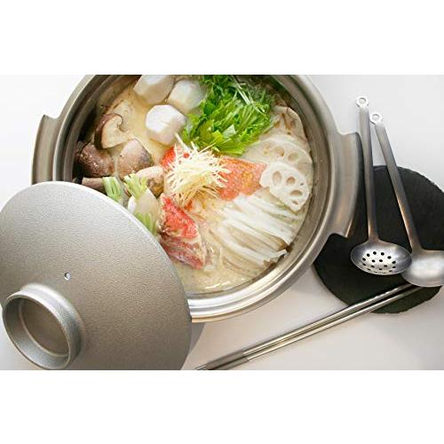 Pressence Tabletop Pot [Ih Donabe] Gray 24Cm Made In Japan Compatible With Ih 118-06365