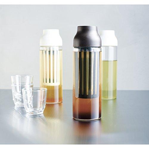 Kinto Pitcher/Cold Water Bottle Capsule Cold Brew Carafe 1L White 26471