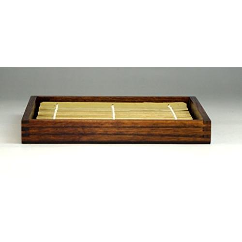 Urushi Nagaya Water Play Noodle Plate (A) Corner Slip With Bottom Plate And Bamboo Stain 26492