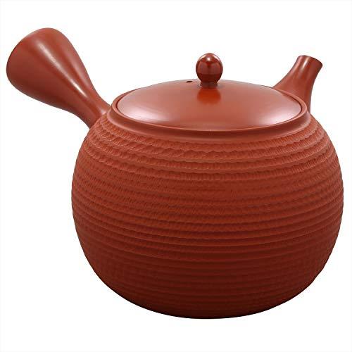 Yamaki Ikai Tokoname Ware Gyokuko Shudo Round Shape Teapot Large S5007