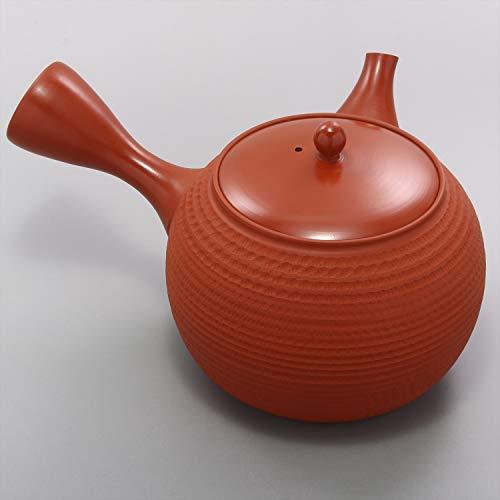 Yamaki Ikai Tokoname Ware Gyokuko Shudo Round Shape Teapot Large S5007