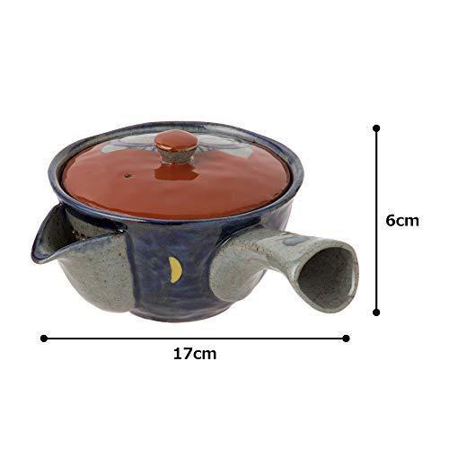 Teapot Blue Red Owl Pattern Small Hasami Ware