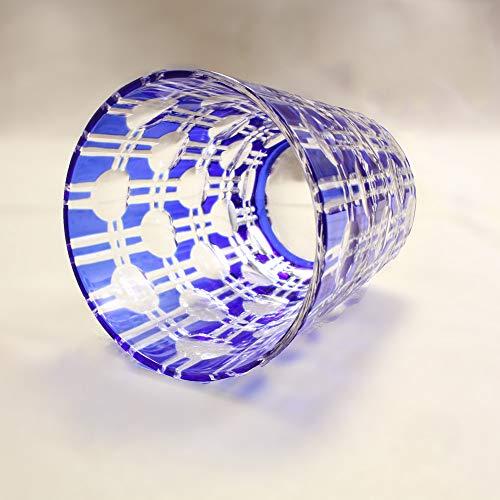 NARUMI Glassworks Eternity Rocks Glass Blue 250cc GW6057-227BL