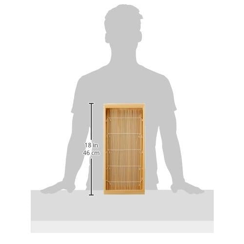 Yamako Cypress/Board Soba With Body/Bamboo Blinds, Large, Painted 21439